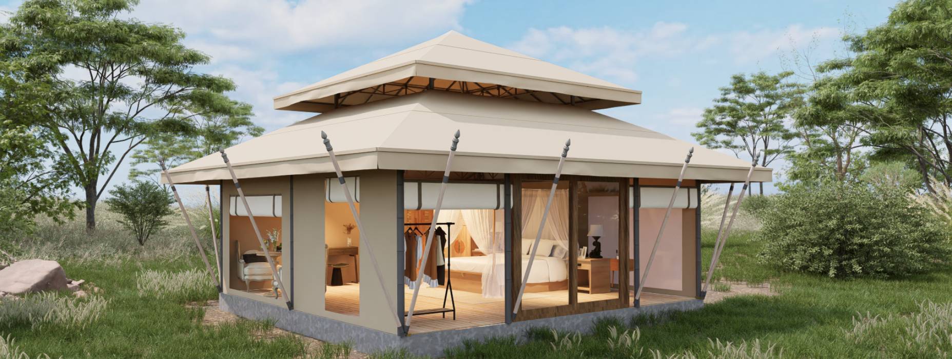 镶黄旗户外野奢帐篷